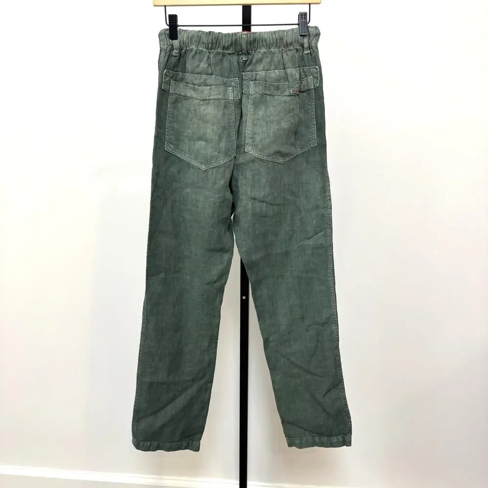 Dr. Collector's P38 Japan 8 oz Linen Sunfaded Army Green Pants Small NEW Relaxed